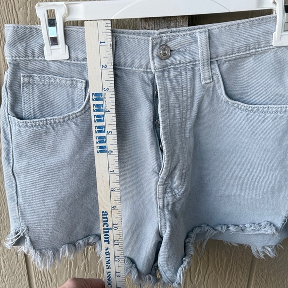 7 for all Mankind Light Blue Denim Women Shorts - Picture 7 of 11
